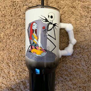 Nightmare Before Christmas 40 Oz. Tumbler Jack & Sally Love You To Death
